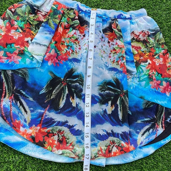 ZARA Basic Tropical Print Skirt size 5 juniors - Picture 7 of 12
